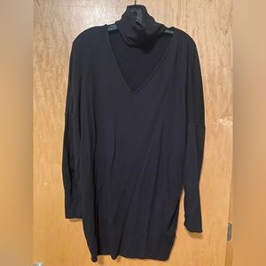 Express Cutout V-Neck Turtleneck Dress Size L